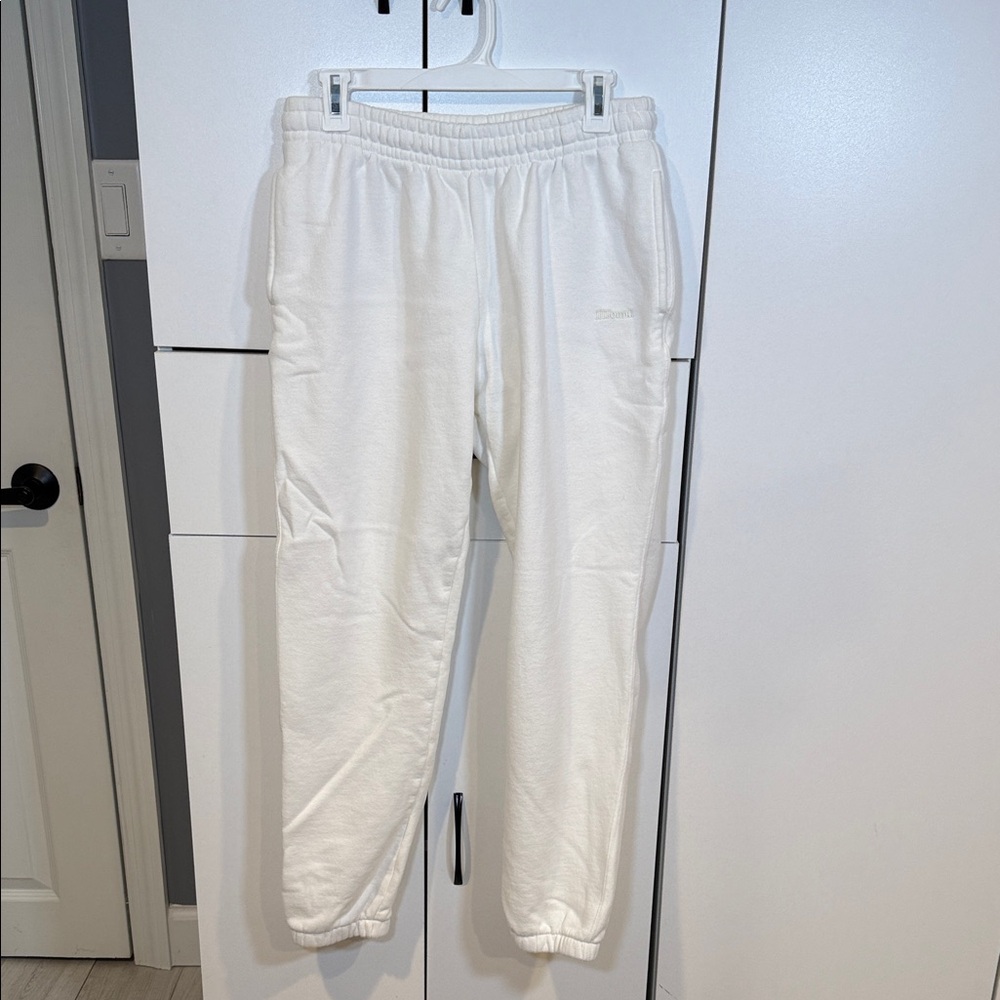 jjjjound warm White Joggers. size M